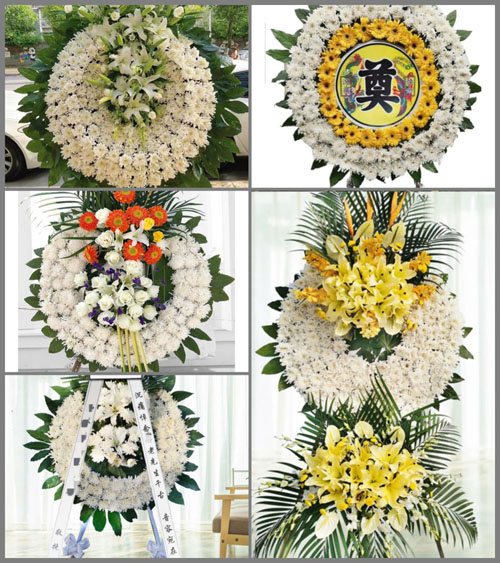 广东梅州市大埔县枫朗镇墩背村花圈速递